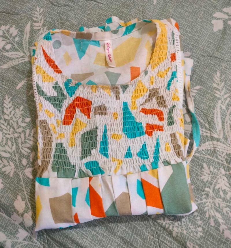 😍Printed Casual multi colour top