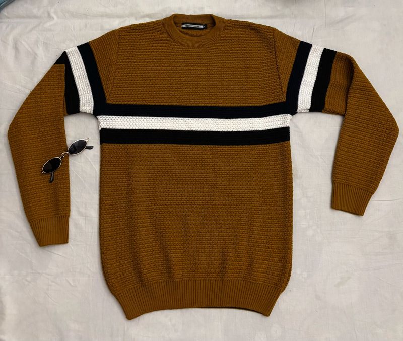 Brown Striped Sweater