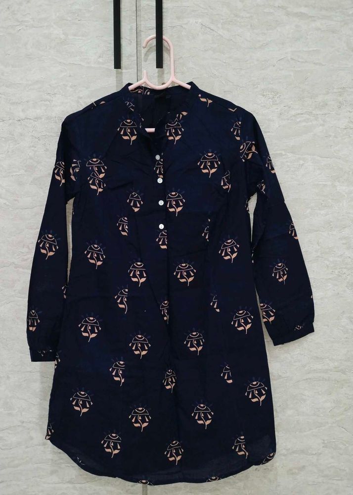 Navy Blue Kurta