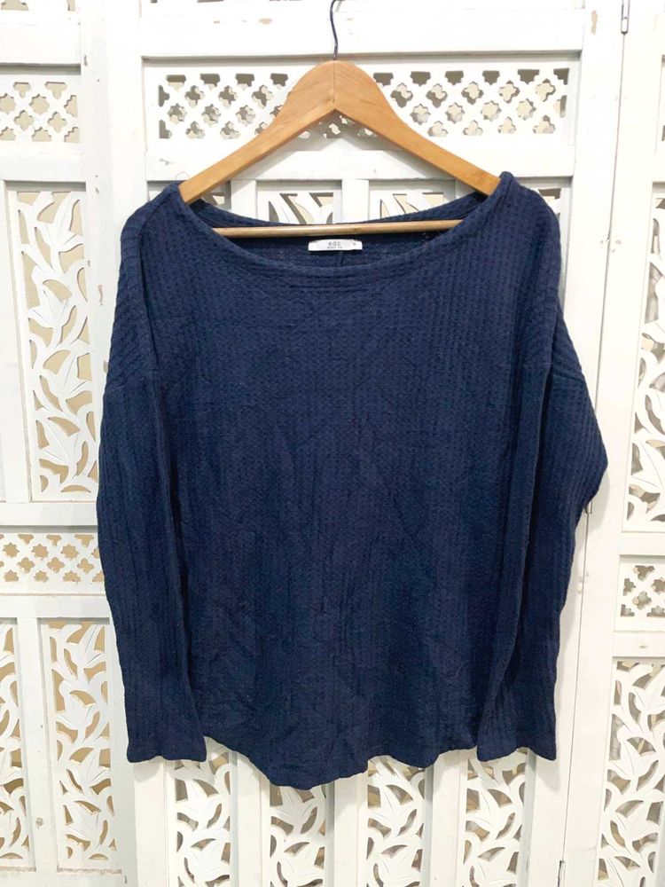 Imported Navy Blue Knit Sweater B