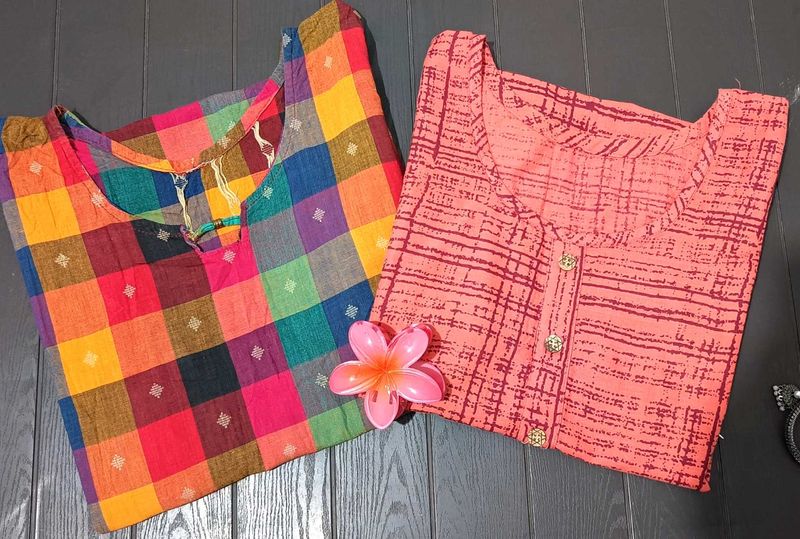 2 Stylish Sleeveless Kurtis