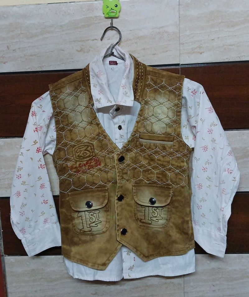 Party Wear Shirt With Jacket