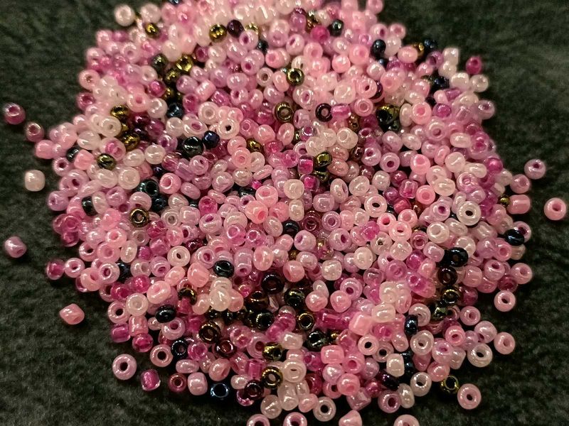 Pink &amp; Purple Seed Bead Mix