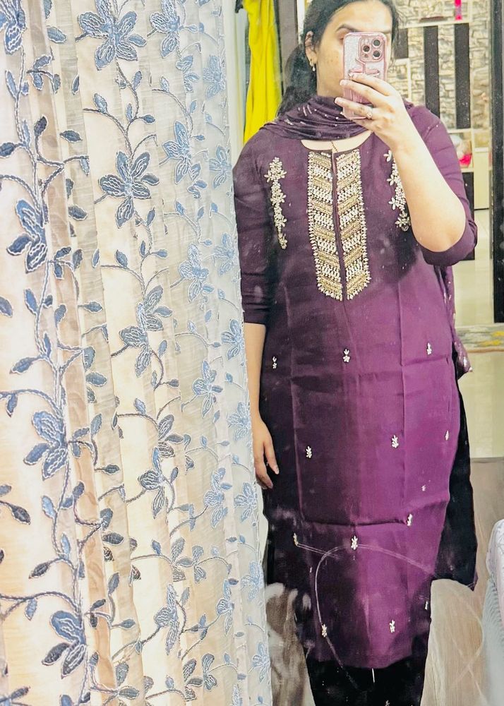 Elegant Embroidered Kurta Set