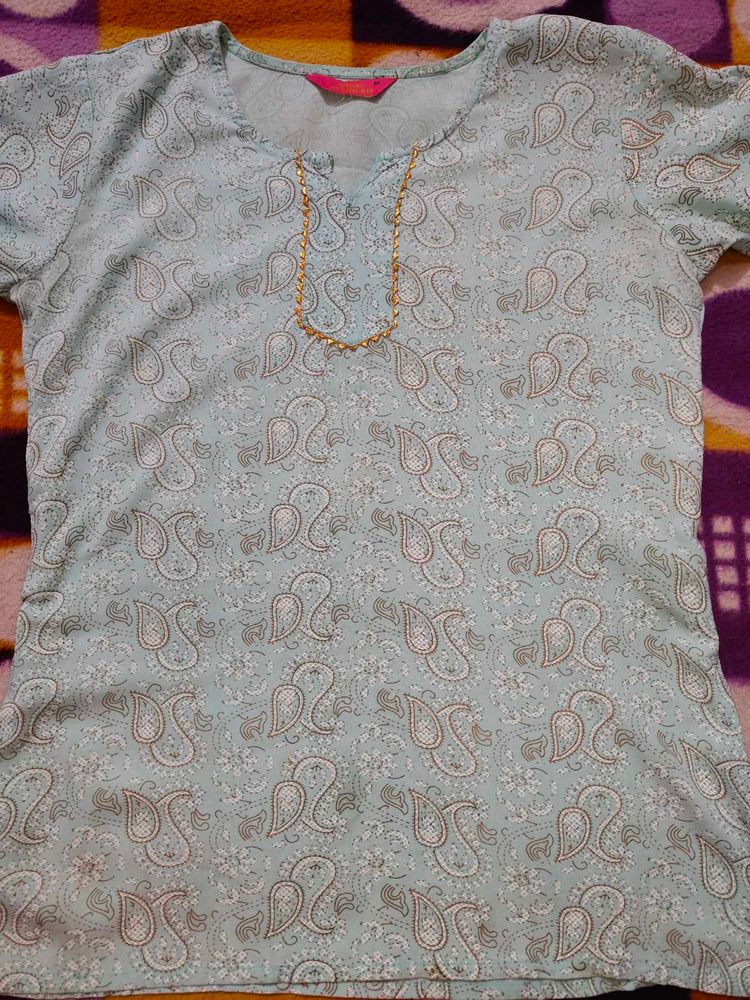 Paisley Print Kurta