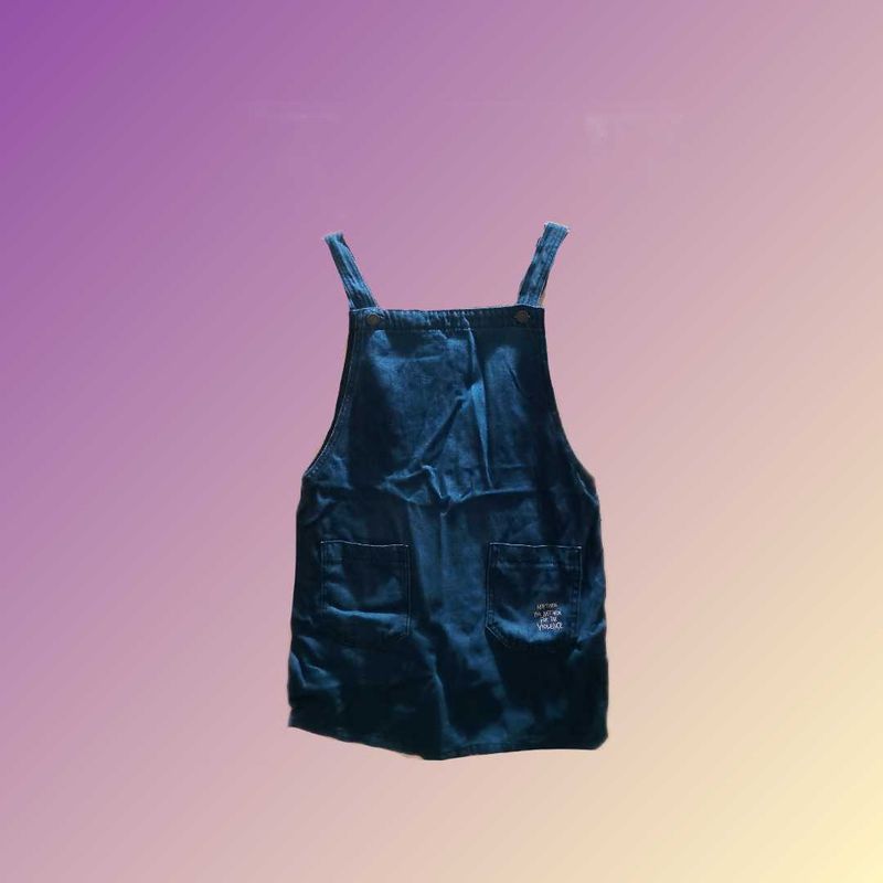 Denim Dungaree Dress