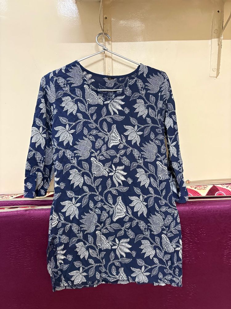 Floral Print Tunic Short Kurti❤️