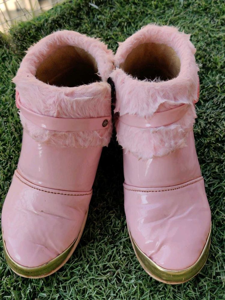 Pink Winter Boots