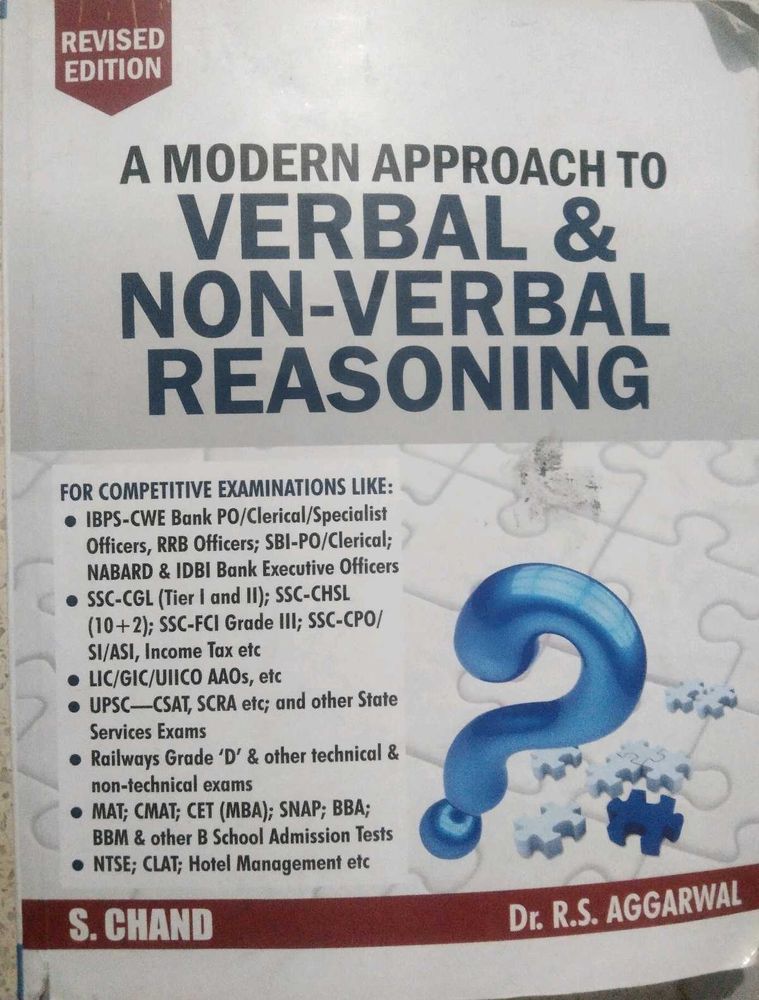 Verbal &amp; Non-Verbal Reasoning Book