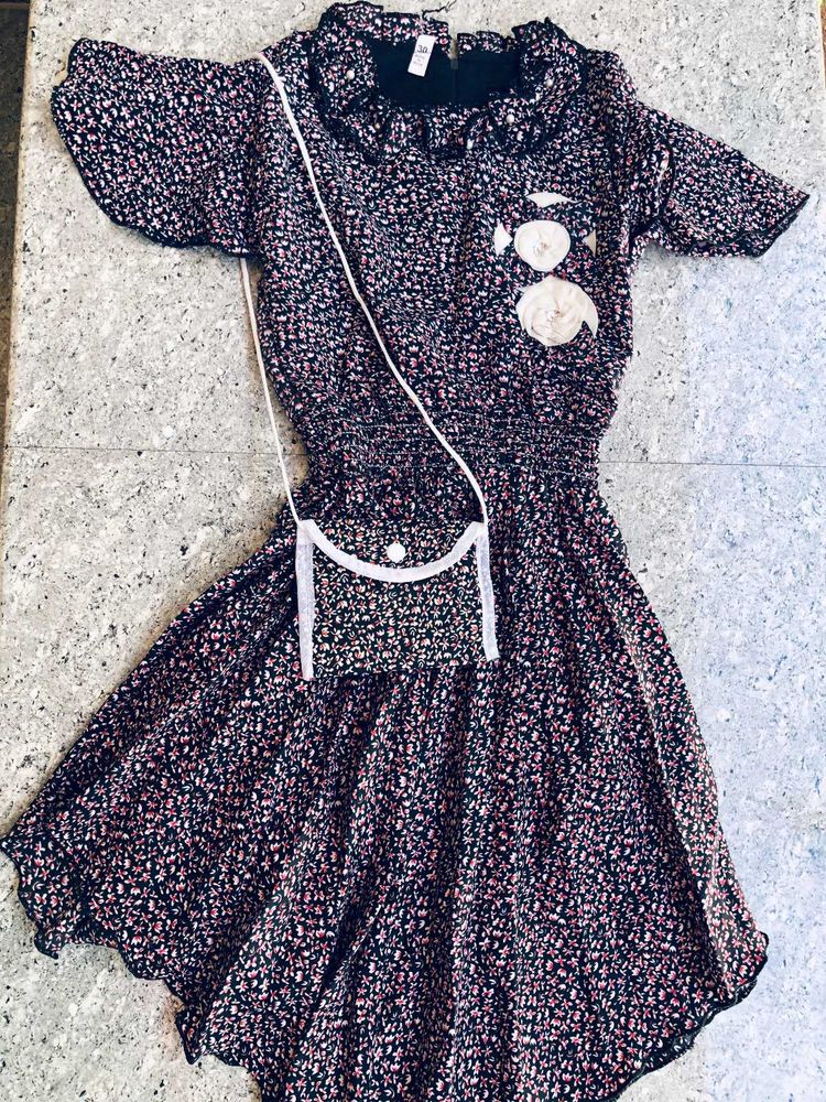 Floral Print Mini Dress