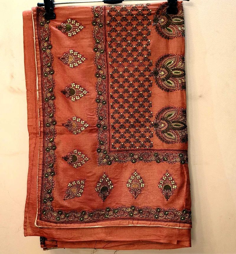 TUSSAR SILK DESIGNER SAREE WITH BLOUSE