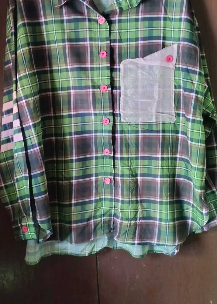 Green Plaid Shirt