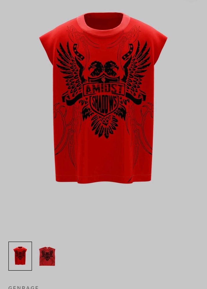 Genrage Red Graphic Tee