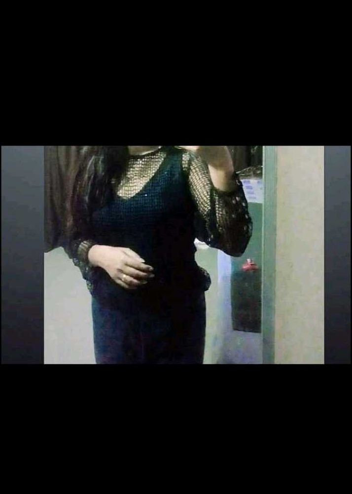 Sequence black party top