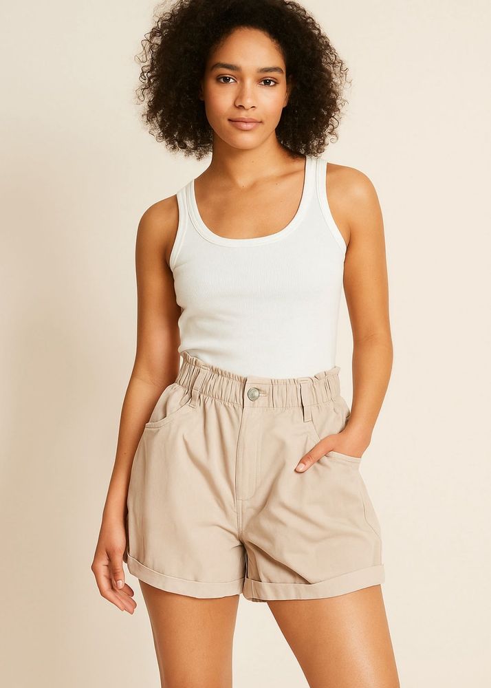 Beige Shorts