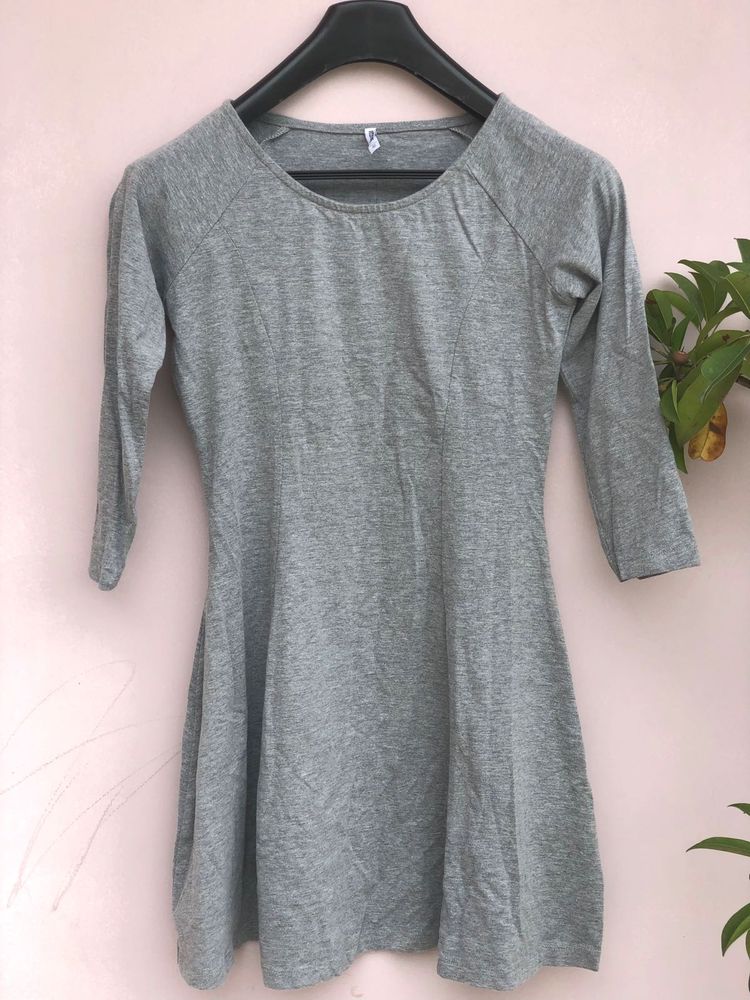 Gray Casual Dress