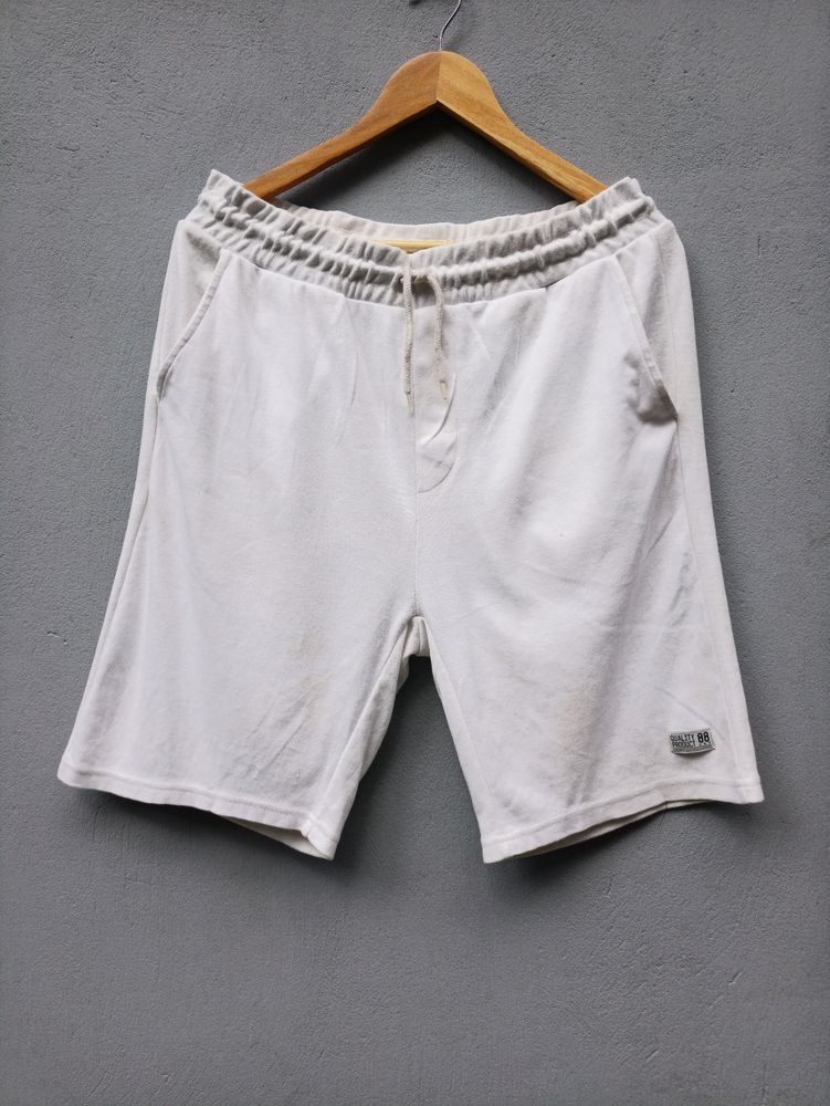 Koton Casual Men Half Pant/Shorts White Colour