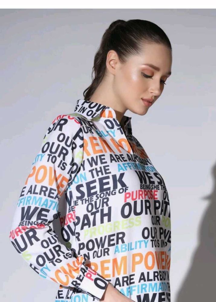 Stylish Graphic Print Top