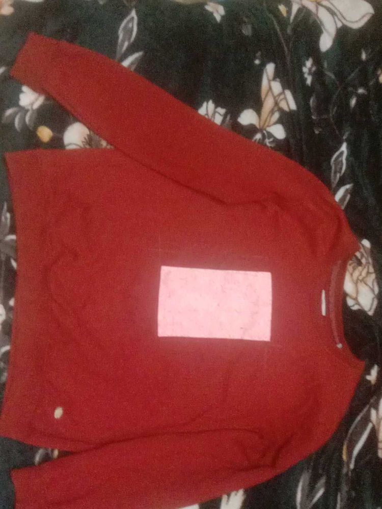 Red Pullover Sweater