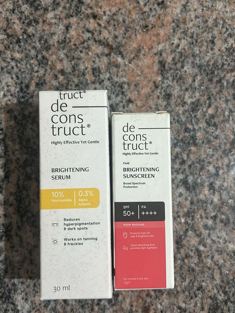 Deconstruct Brightening Serum And Sunscreen Set