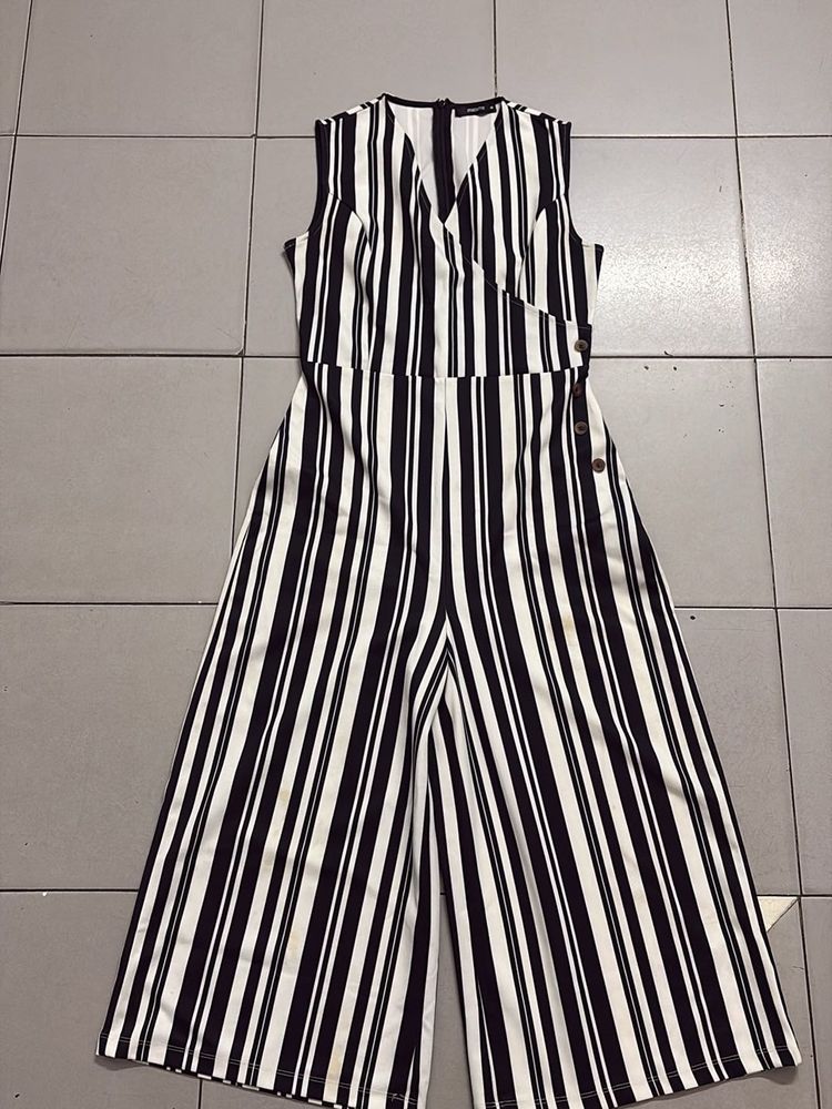 Striped Wide Leg Jumpsuit