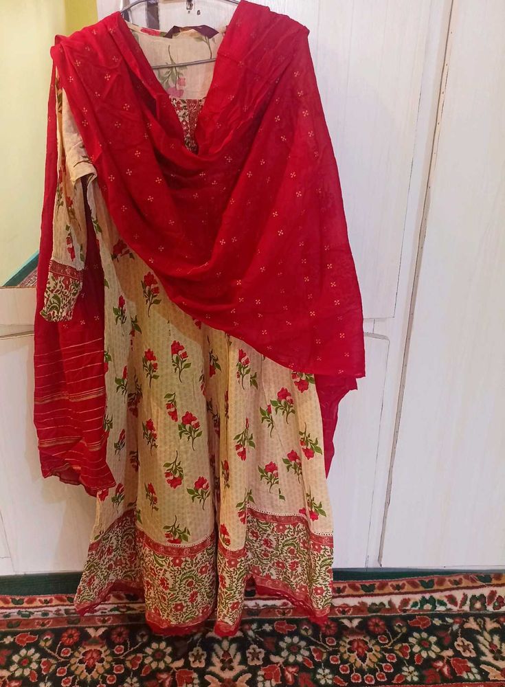 Stylish Cotton Anarkali Set