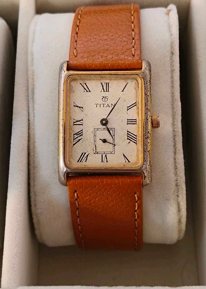 Rare Titan Sub-second Vintage Men&#39;s Watch