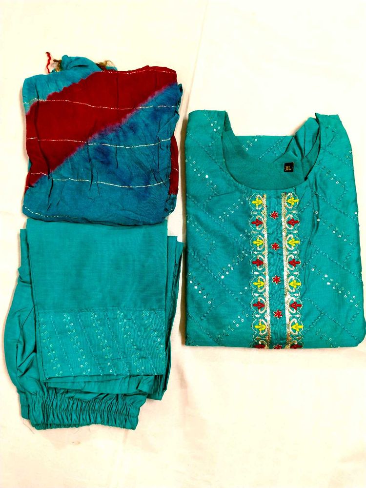 Maslin Kurta Set