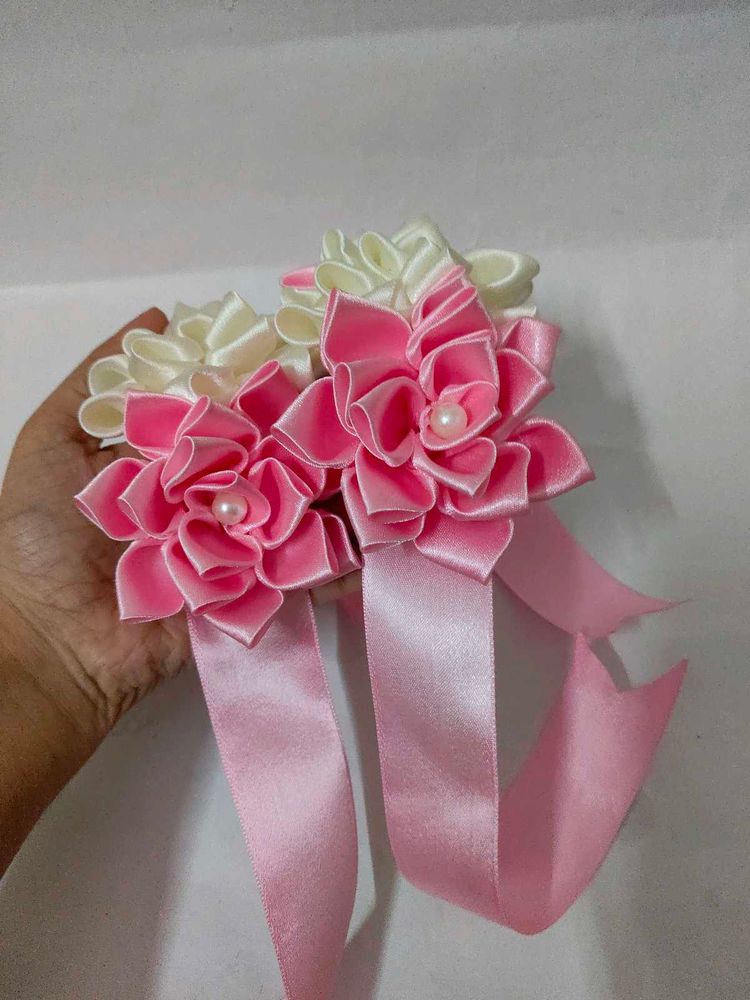 Pink Floral Corsage Set