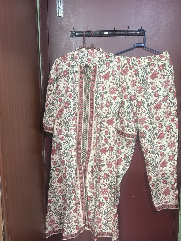 Floral Print Kurta Set