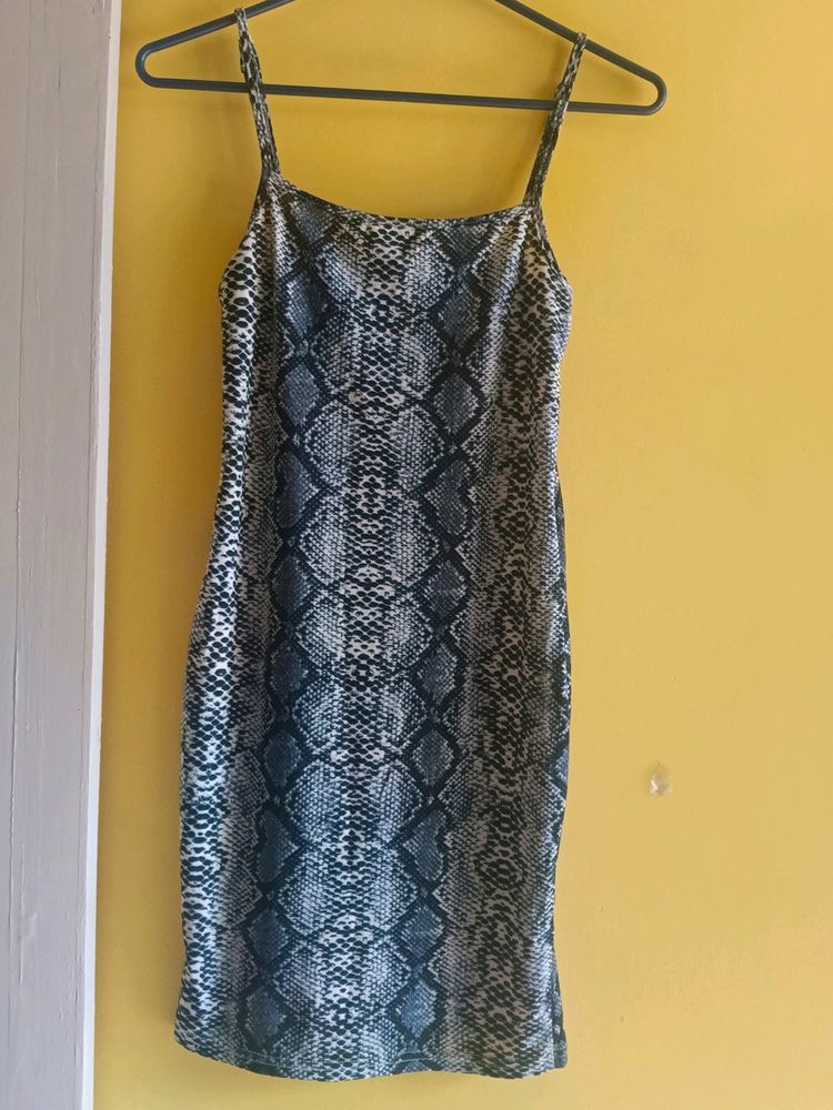 Shein Snake Print Bodycon Dress