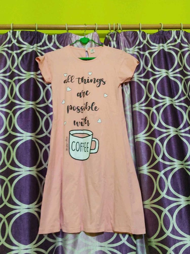 Cute Coffee Print Dress💕.
