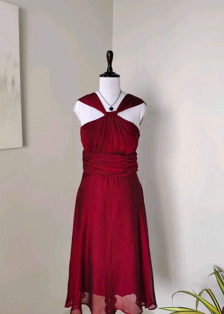 💥Price Drop💥Luxe Shiny Satin Dress