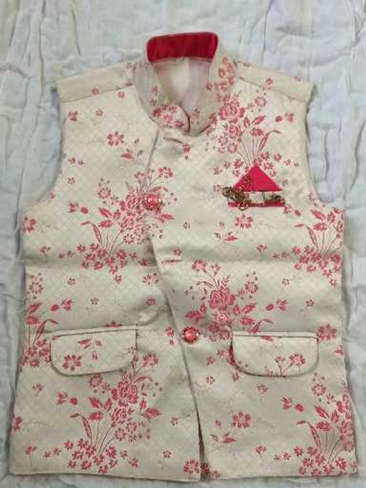 Floral Print Boys Waistcoat