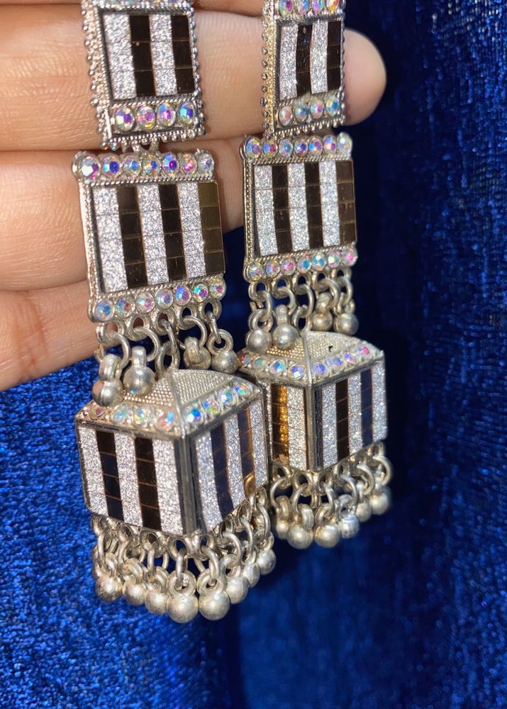 Striped Dangle Earrings