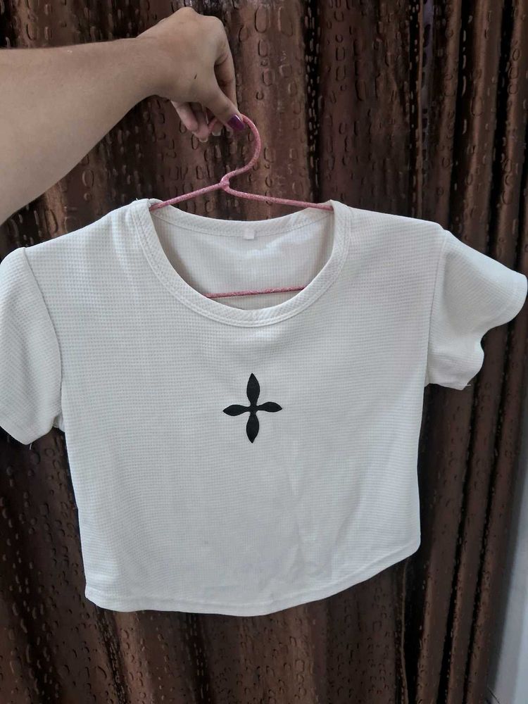 Beige Embroidered Top