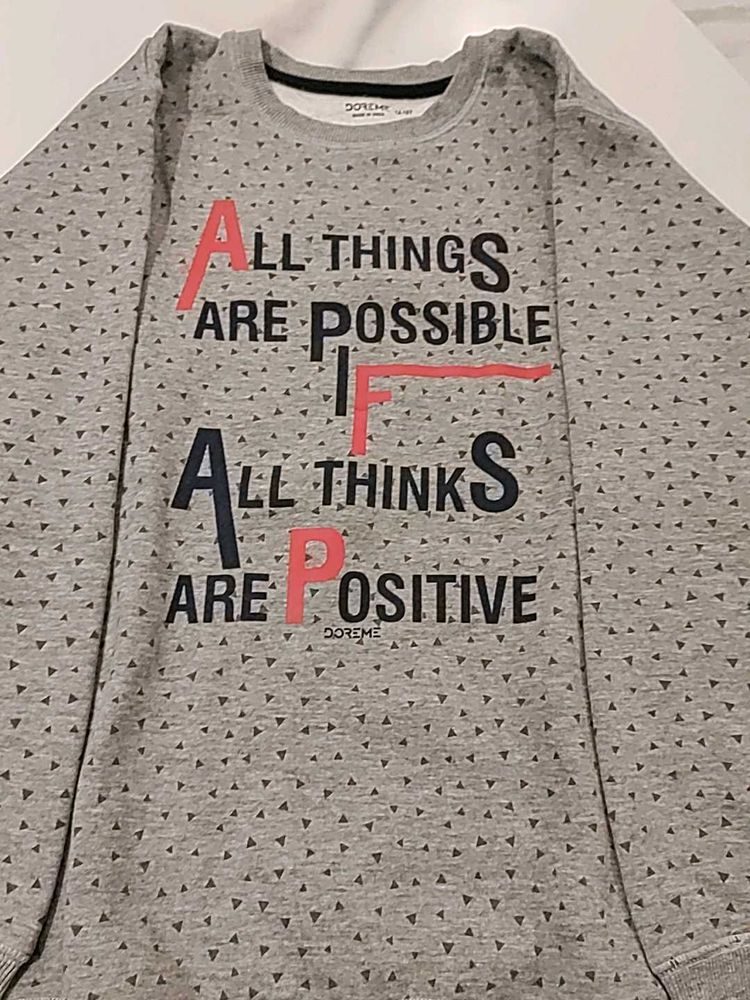 Cute Graphic Print Sweatshirt
