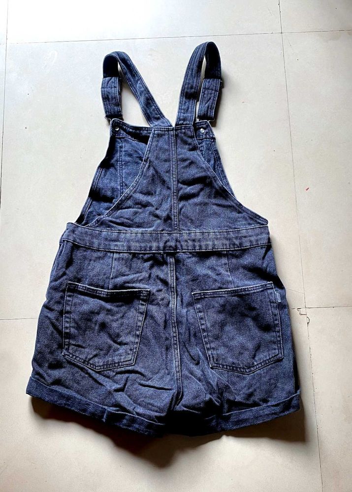 Denim Overalls Shorts