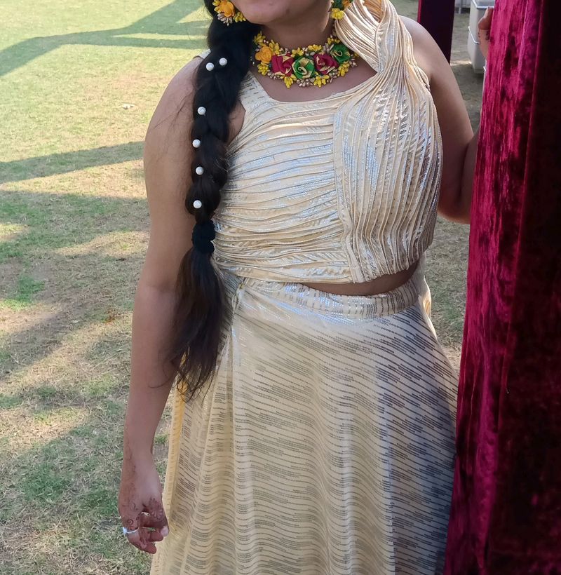 Designer Haldi Dress For Bride 👰 |   Ghaghra With