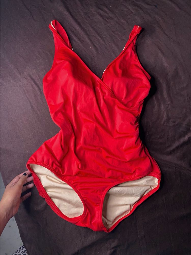 Red One Piece Swimsuit🥵❤️