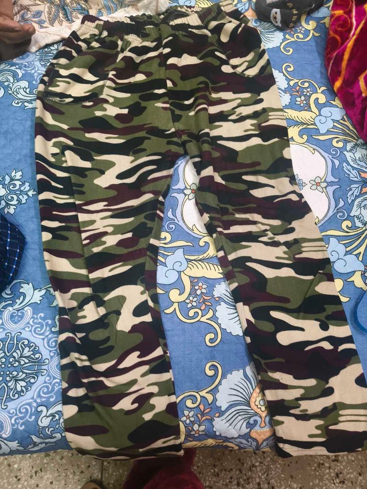 Fauji print lower for women in 34 waist