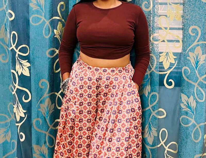 Brown Crop Top