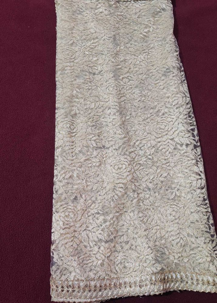 Elegant  Golden Net Dupatta