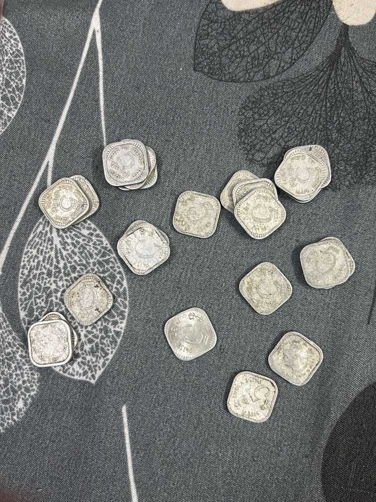 Vintage Indian Coins 5 Paise
