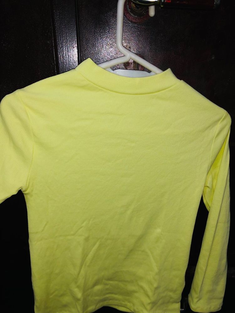 Yellow Long Sleeve Top