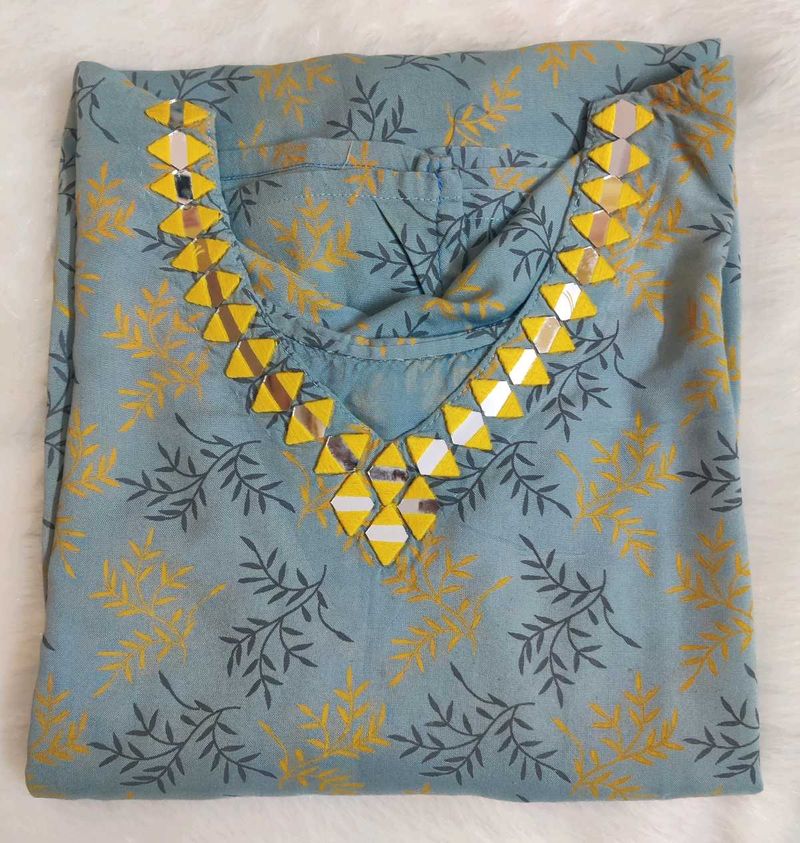 Kurta With Mirror Work