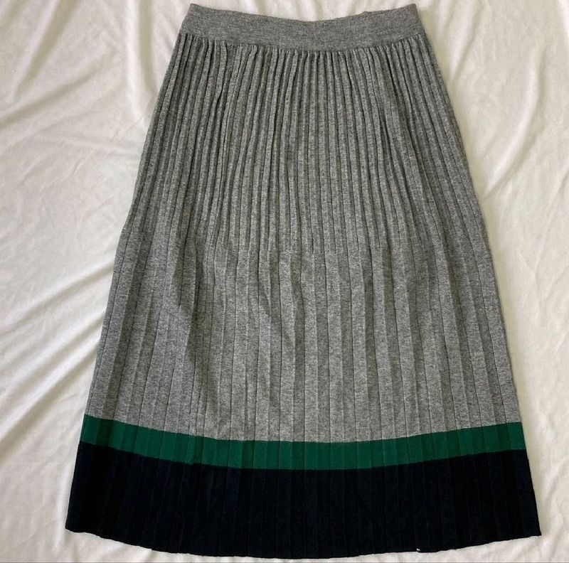 Pleated Midi Skirt