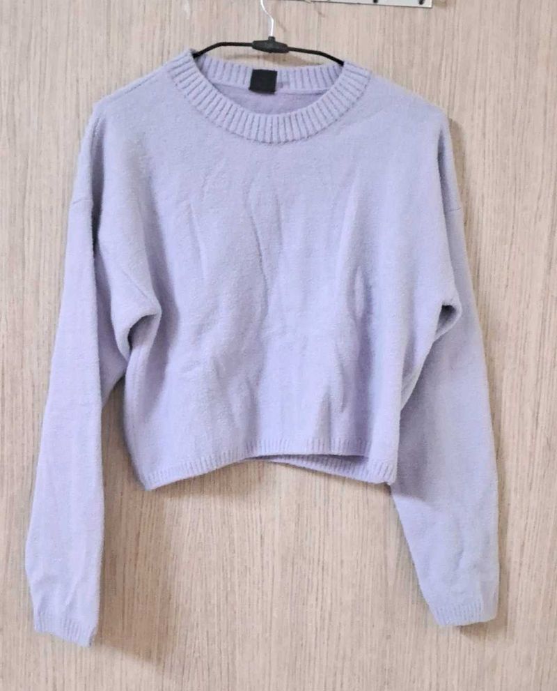 Y&amp;F Kids by Westside Solid Lilac Knitted Sweater
