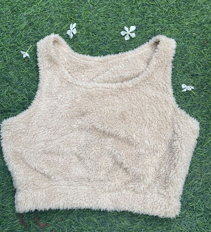 Cute URBANIC furry croptop, MEDIUM size