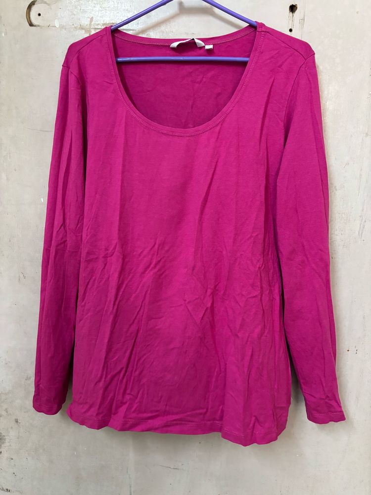 Pink Shirt Blouse Top